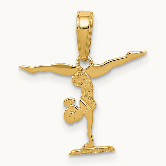 Gymnastics Pendant, 14K