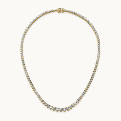 Graduated Tennis Necklace, 15.00 ct tw Lab-Grown Diamond