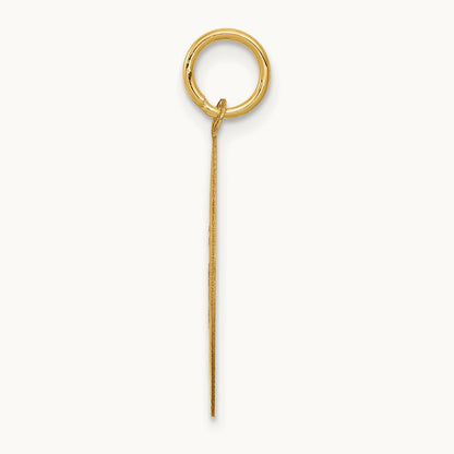Beagle Disc Charm, 14K