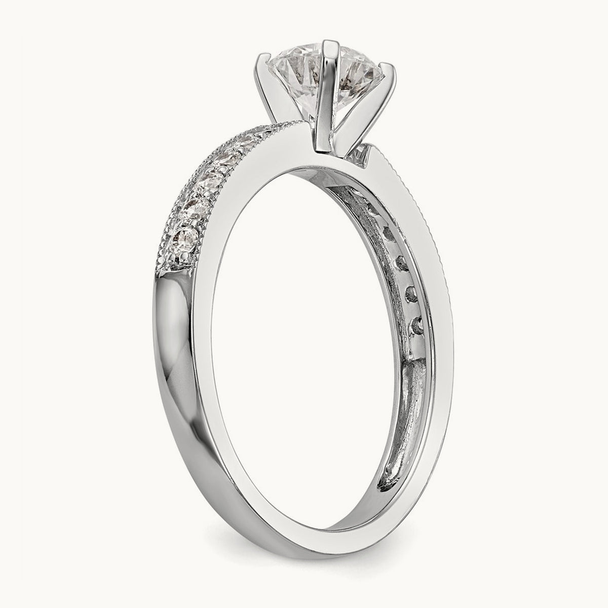 Peg Set Engagement Ring Mounting