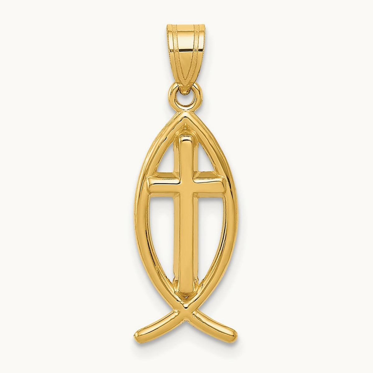 Ichthus Fish Pendant — 26mm