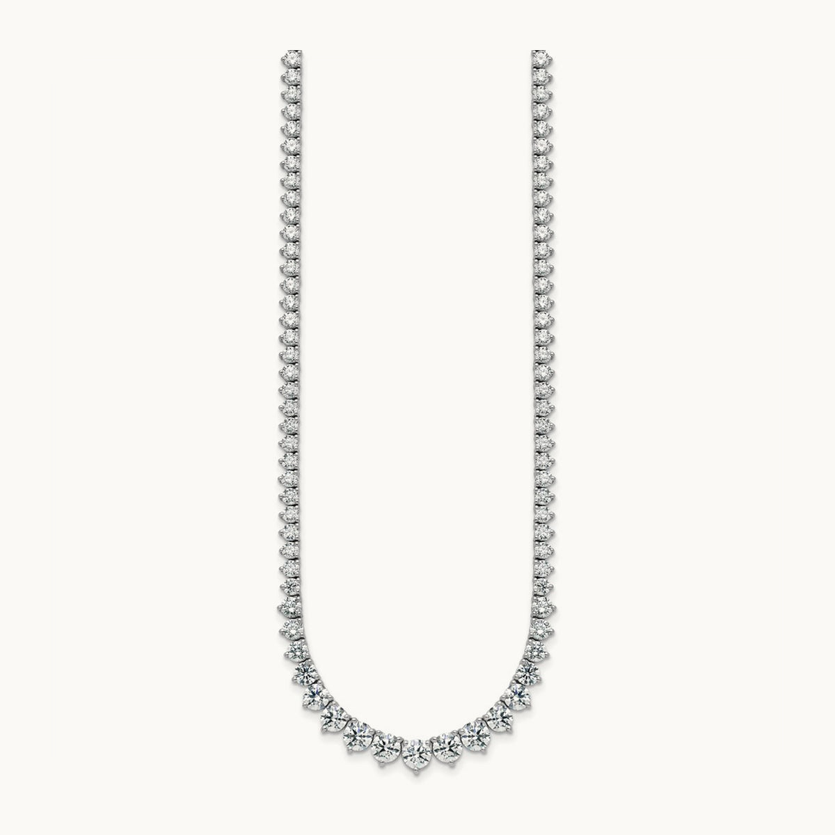 Graduated Tennis Necklace, 11.50 ct tw Lab-Grown Diamond