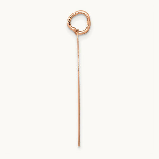 Polished Heart Shaped Disc Pendant, 14K Rose