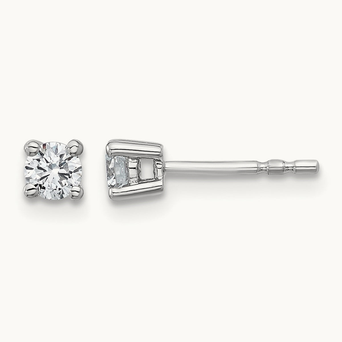 Round Heavyweight Stud Earrings, 0.10-7.00 ct tw Lab-Grown Diamond — 1/3 ct, Platinum
