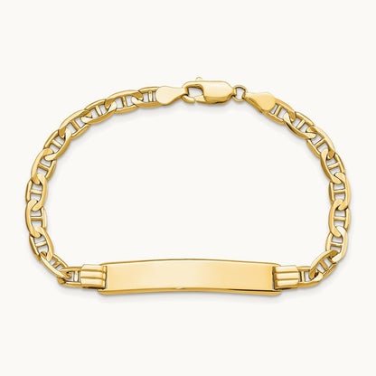 Anchor Link ID Bracelet, 14K