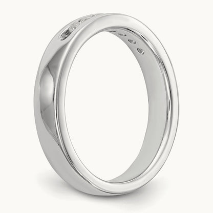 7- Stone Channel Band Mounting, 2mm, 14K White Gold