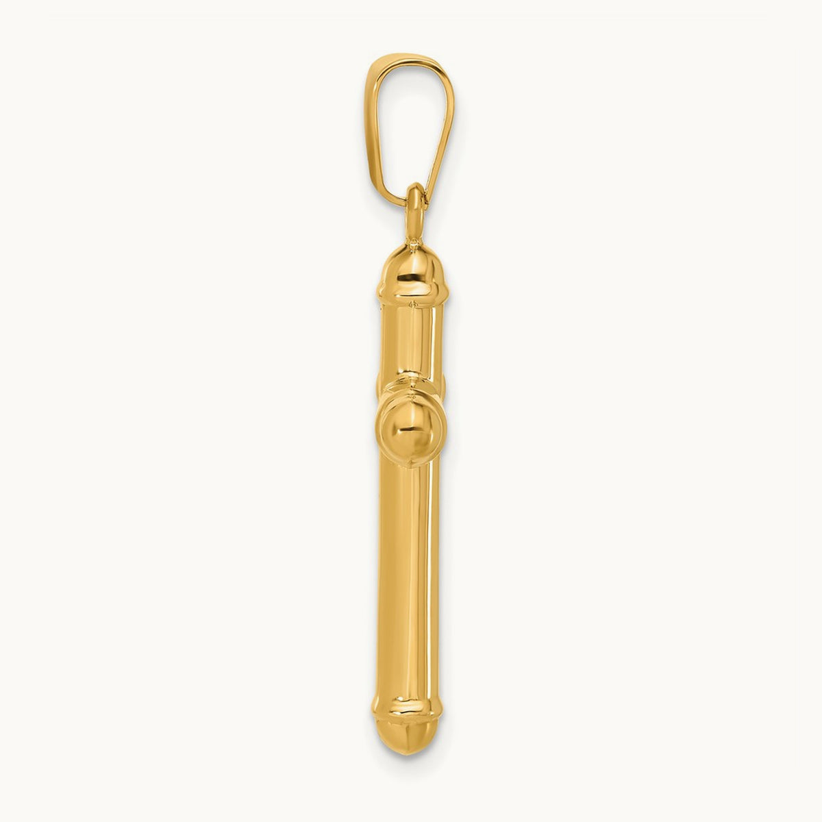 Polished Cross Pendant, 14K