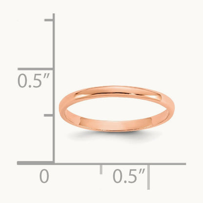 Polished Ring — 14K Rose Gold