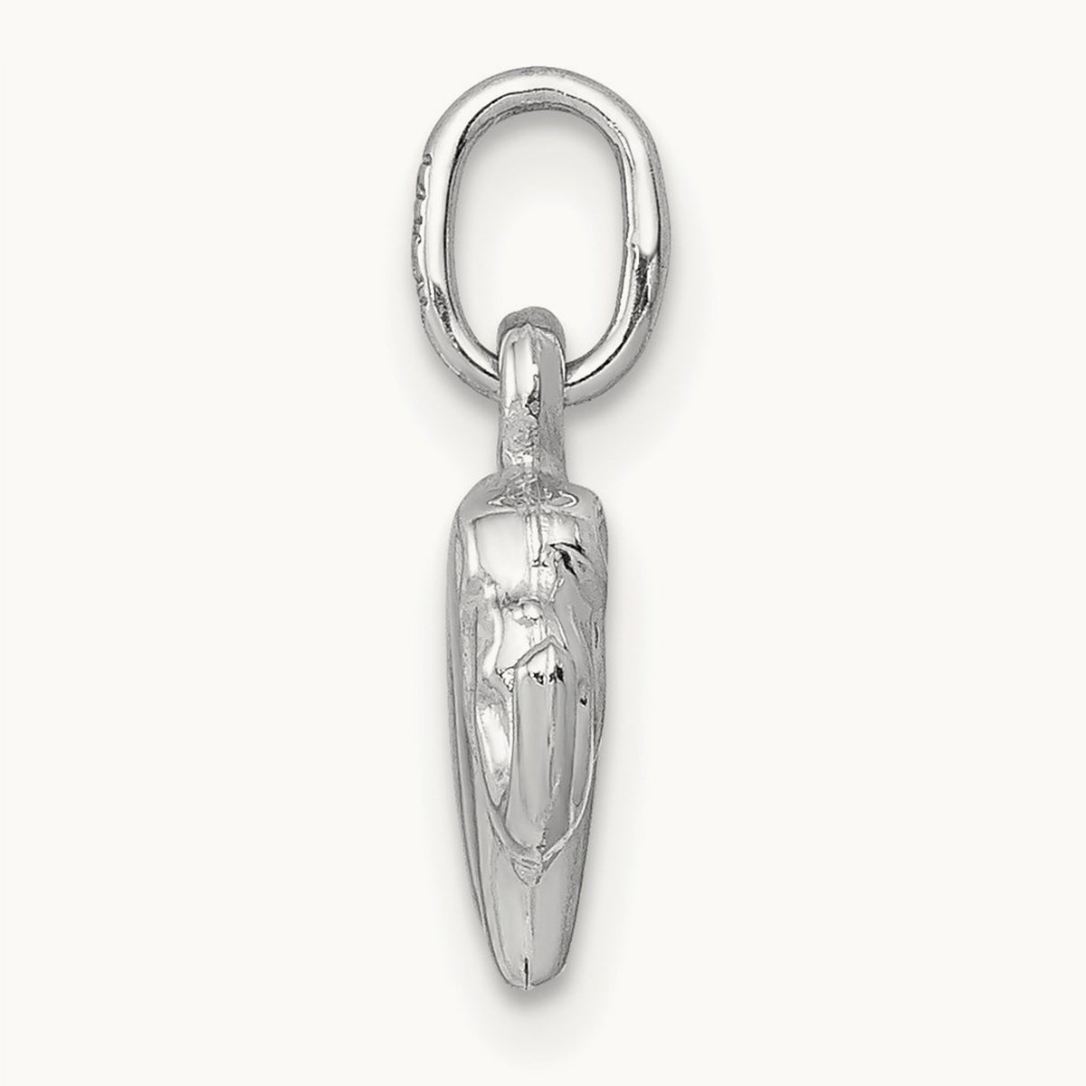 Elephant Charm, 14K White Gold