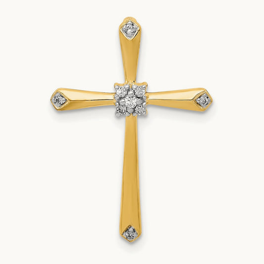 1/20ct. w/ Diamond Cross Chain Slide — photo set