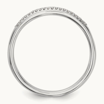 Diamond Band, 14K White Gold