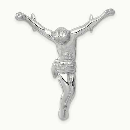Jesus Chain Slide, 14K White Gold