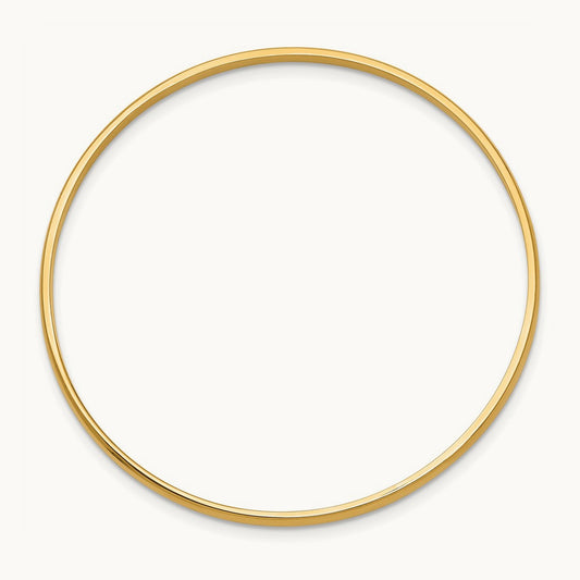 Slip-on Baby Bangle Bracelet, 14K