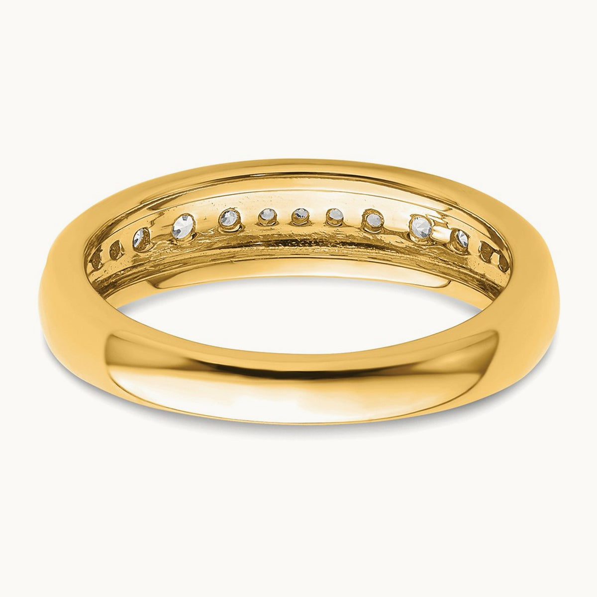 Fashion Band, 0.25 ct tw Lab-Grown Diamond — 14K Yellow Gold