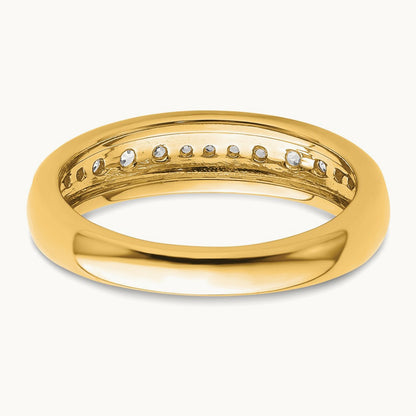 Fashion Band, 0.25 ct tw Lab-Grown Diamond — 14K Yellow Gold