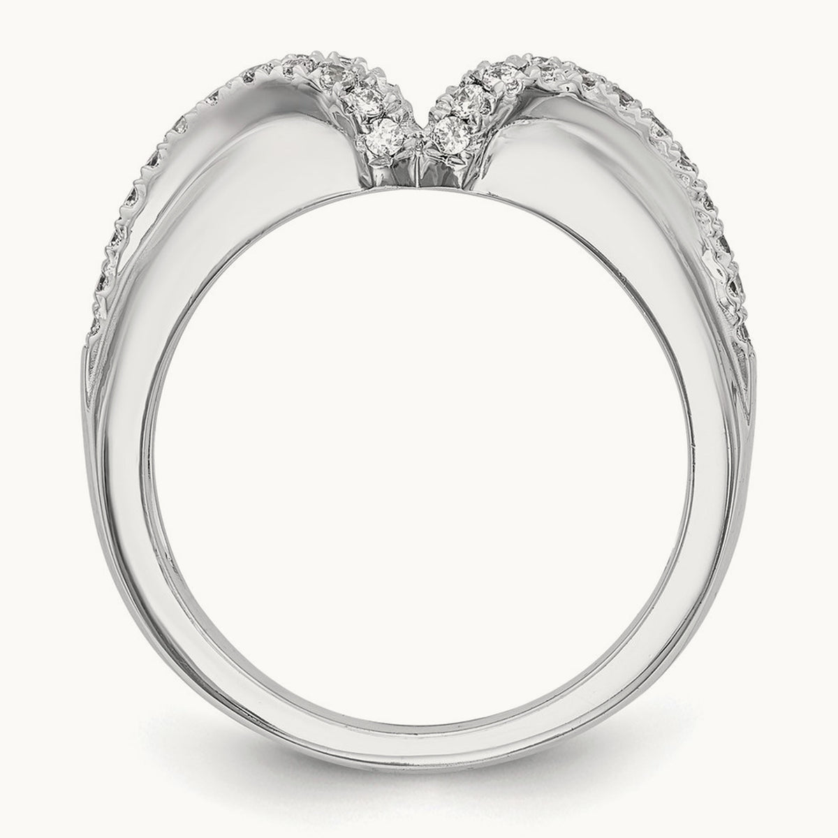 Peg Set Semi-Mount Engagement Ring, 0.50 ct tw