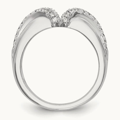Peg Set Semi-Mount Engagement Ring, 0.50 ct tw