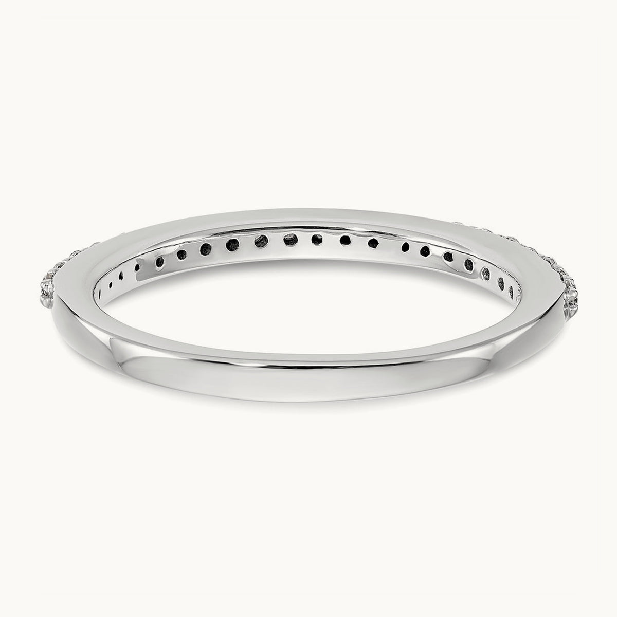 Diamond Wedding Band, 14K White Gold