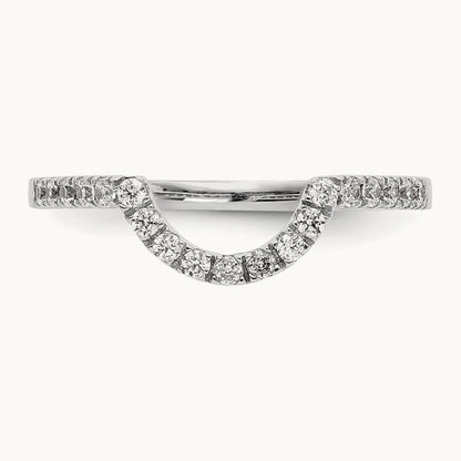 Diamond Wedding Band, 14K White Gold