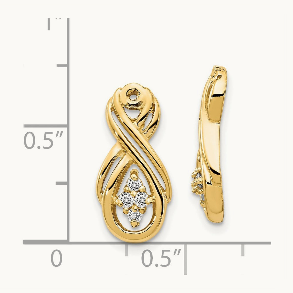 VS Infinity Diamond Earring Jacket, 14K