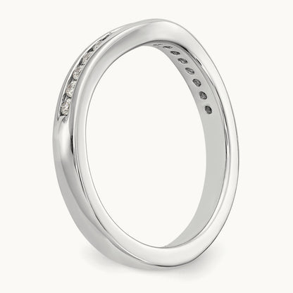 Diamond Wedding Band, 14K White Gold