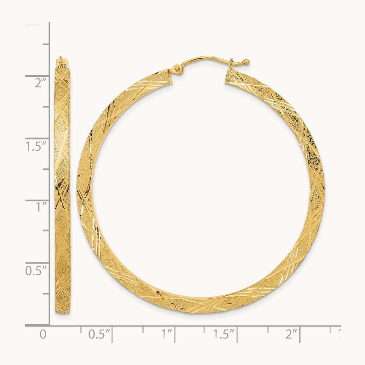 Polished and Textured Hoop Earrings — photo set