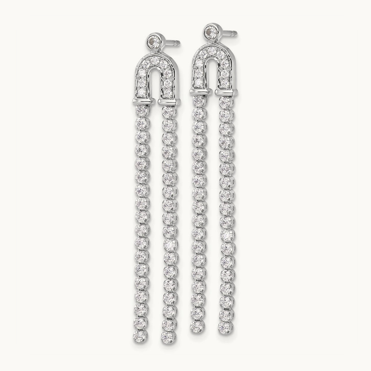 Dangle Post Earrings, 2.00 ct tw Lab-Grown Diamond