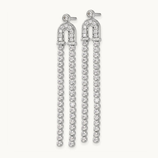Dangle Post Earrings, 2.00 ct tw Lab-Grown Diamond