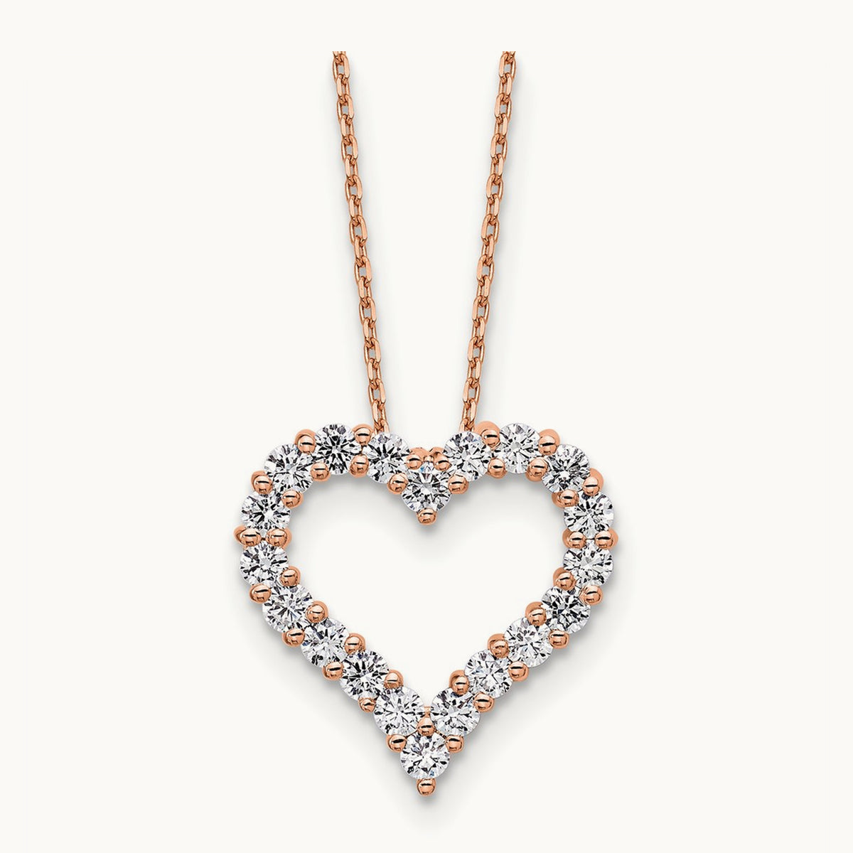 Heart Necklace, 1.00 ct tw Lab-Grown Diamond