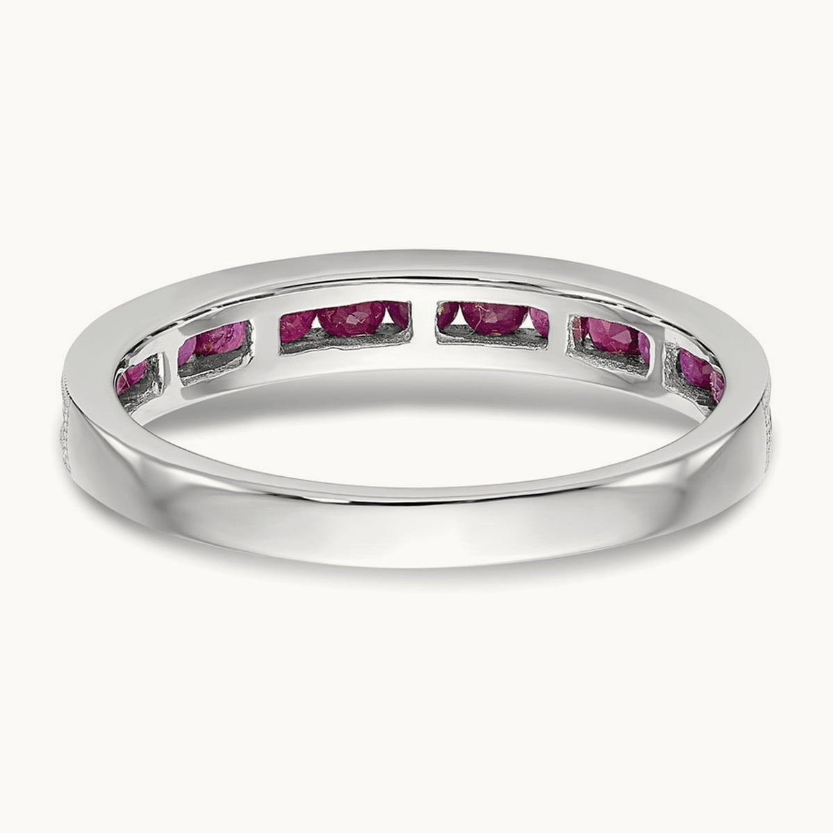 Ruby Band — 14K White Gold, 7