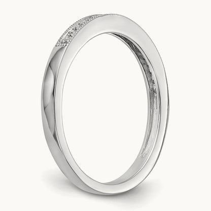 Diamond Band, 14K White Gold