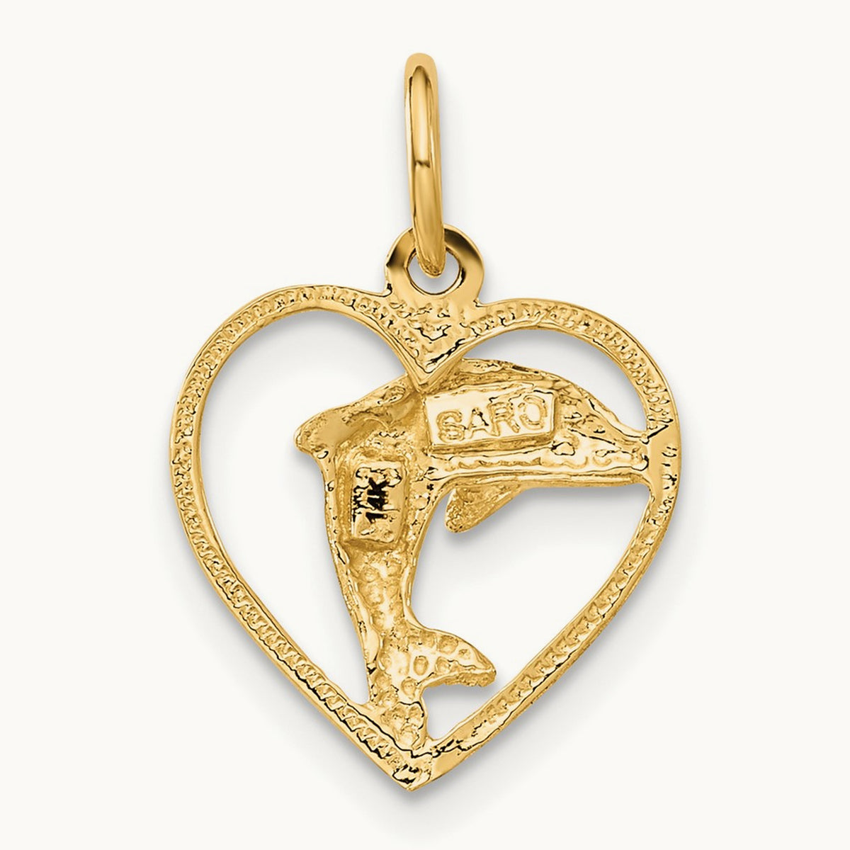Dolphin in Heart Charm — photo set