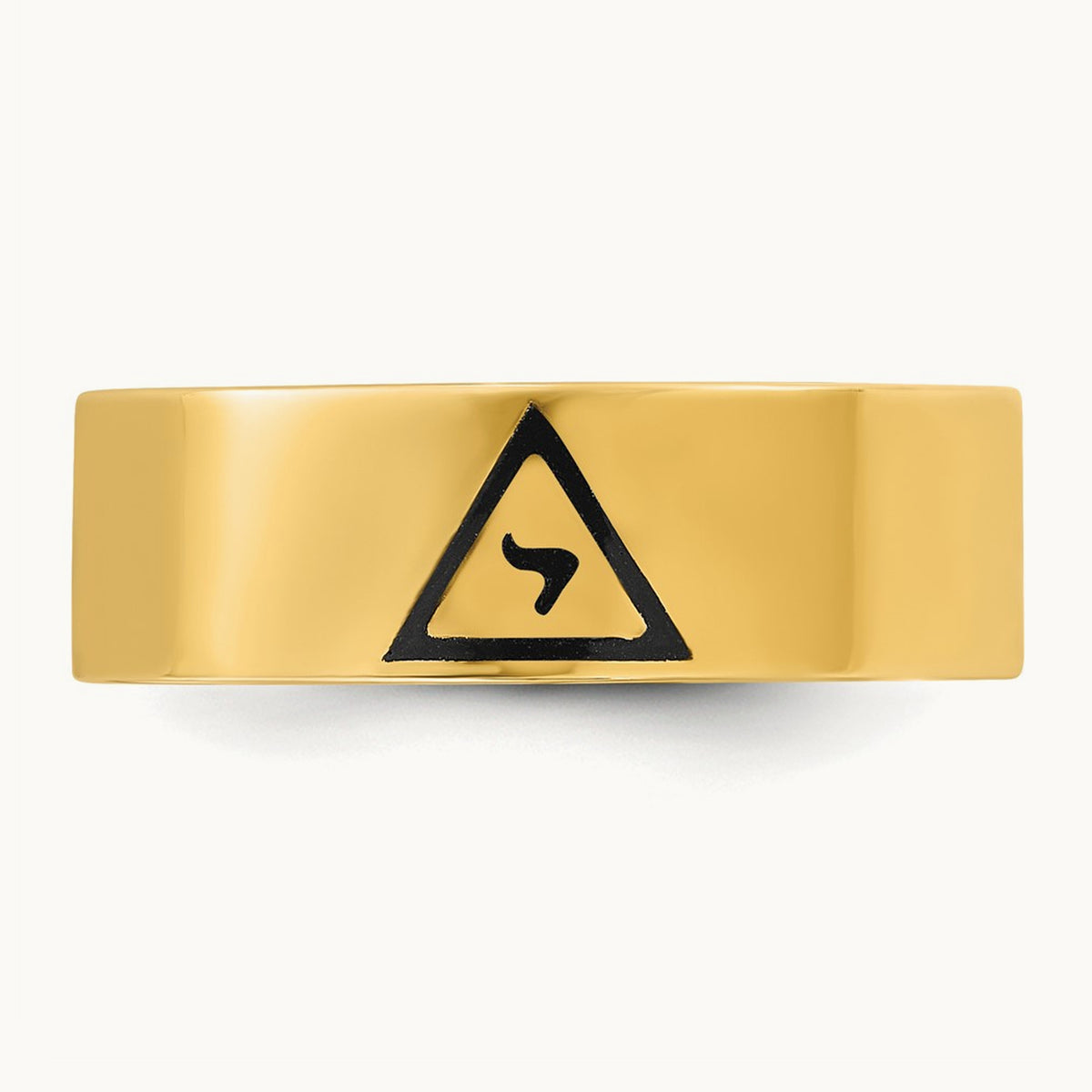 IBGoodman Men's Enameled 14th Degree Grand Elect Masonic Ring, 14K