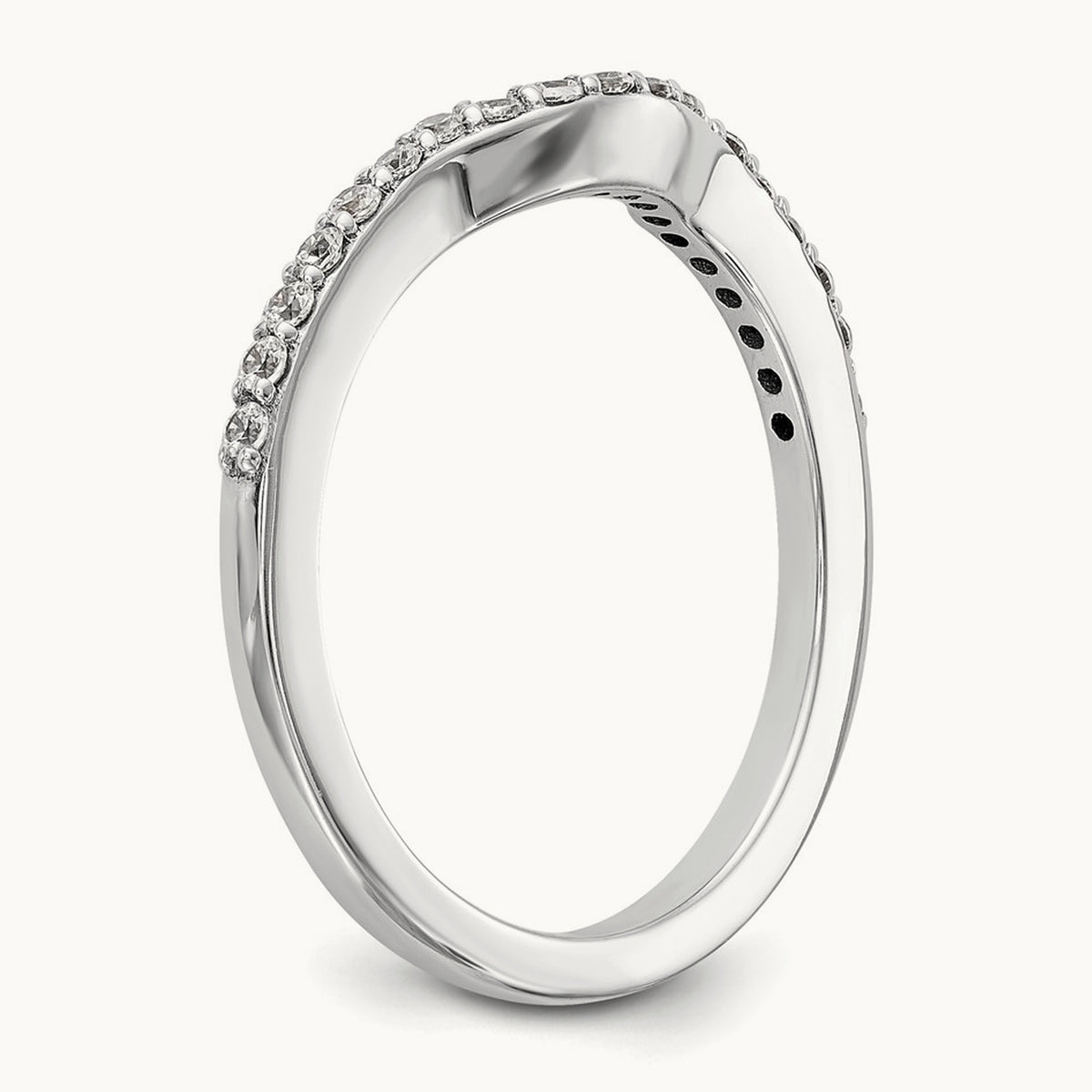 Diamond Wedding Band, 14K White Gold