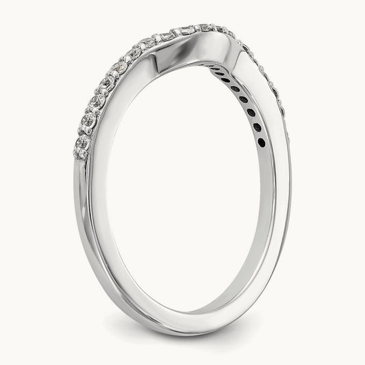 Diamond Wedding Band, 14K White Gold