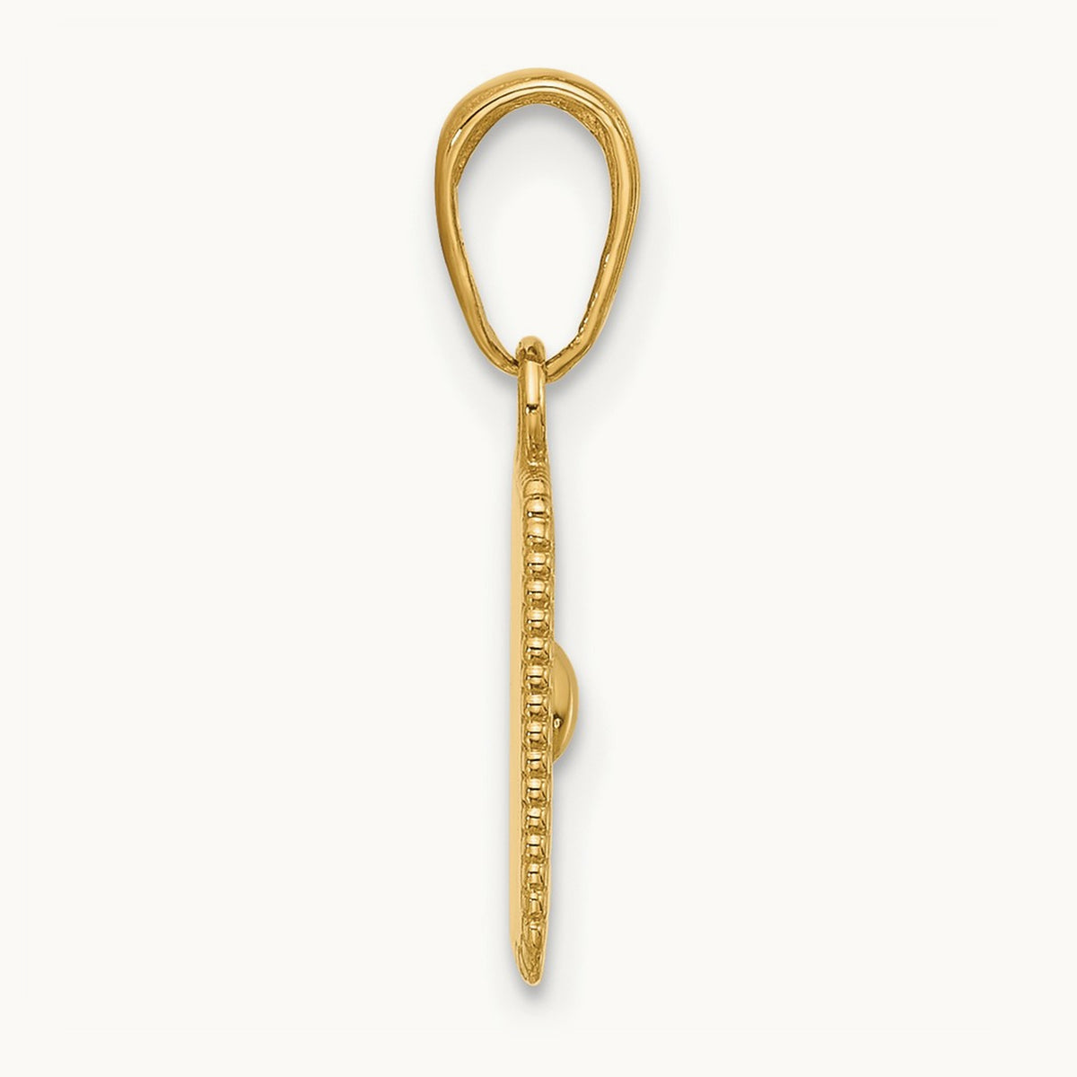 Sun in Frame Pendant, 14K with White Rhodium