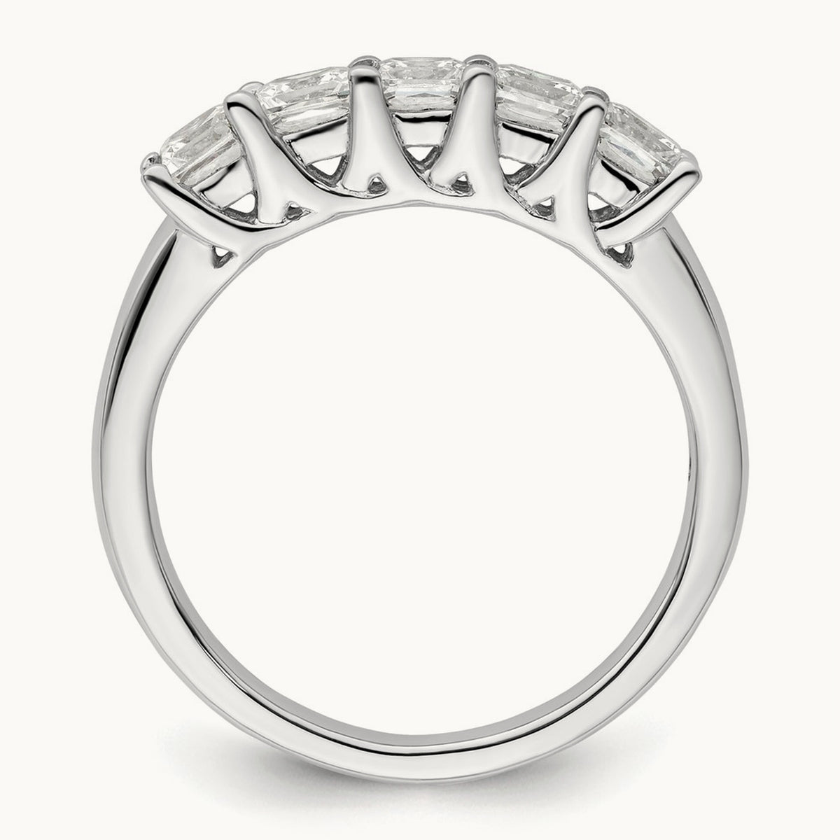 Princess-Cut 5-Stone Band — 1 1/6 ct, 7
