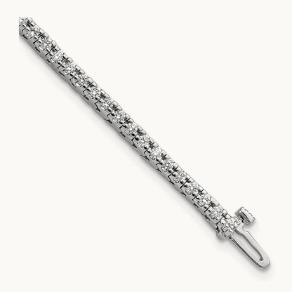 AA Diamond Tennis Bracelet — 14K White Gold, 1.258 ct