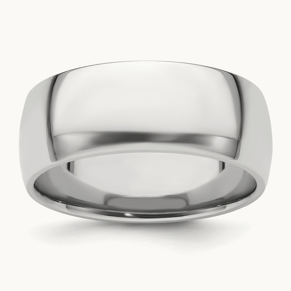 Half-Round Comfort Fit Lightweight Band — 8mm