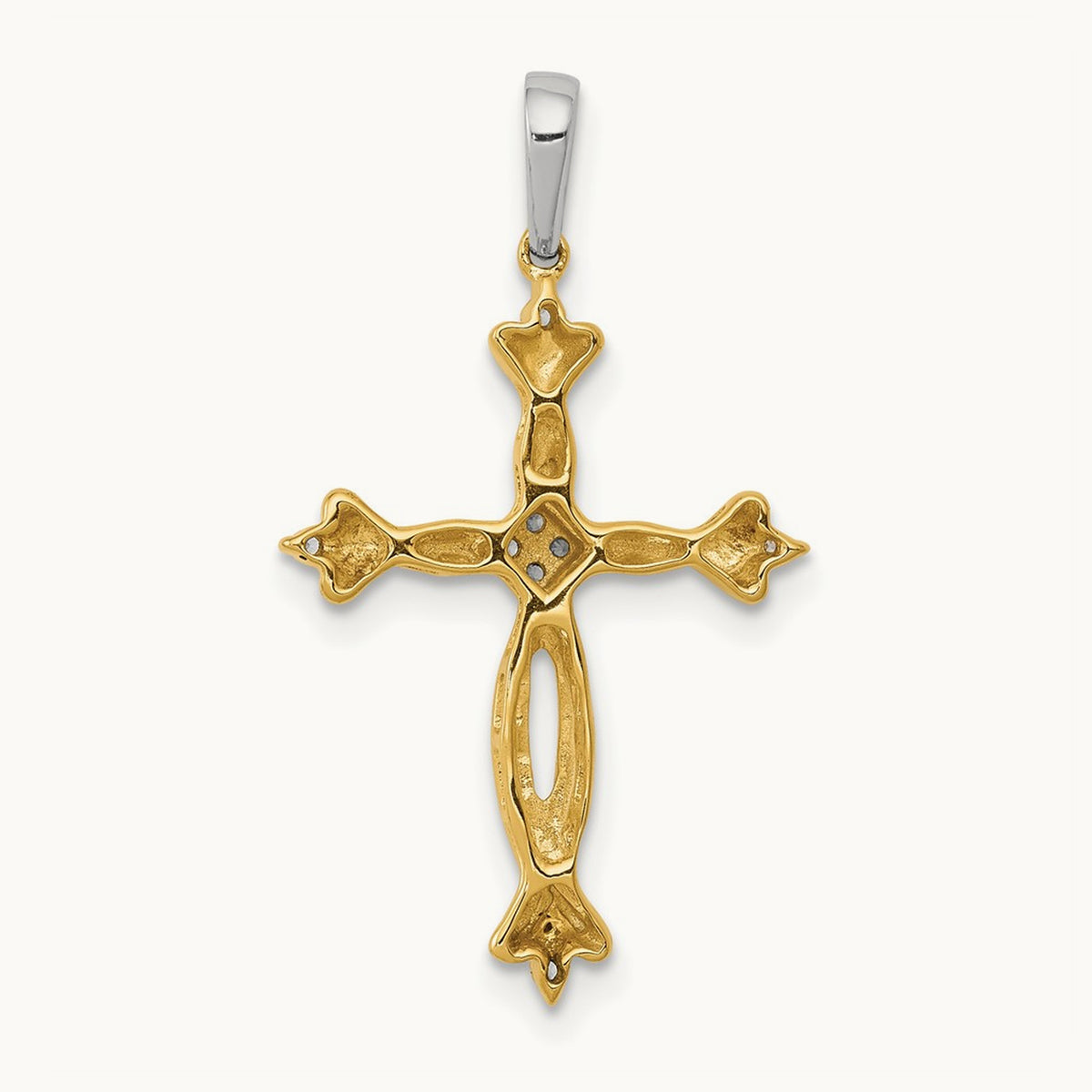 1/20ct. Diamond Cross Pendant — photo set