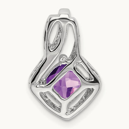 Amethyst and Diamond Pendant — photo set