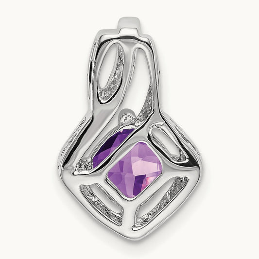 Amethyst and Diamond Pendant — photo set