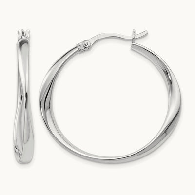 RH- Polished Hoop Earrings — Leslie's — photo set