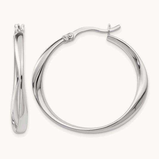 RH- Polished Hoop Earrings — Leslie's — photo set