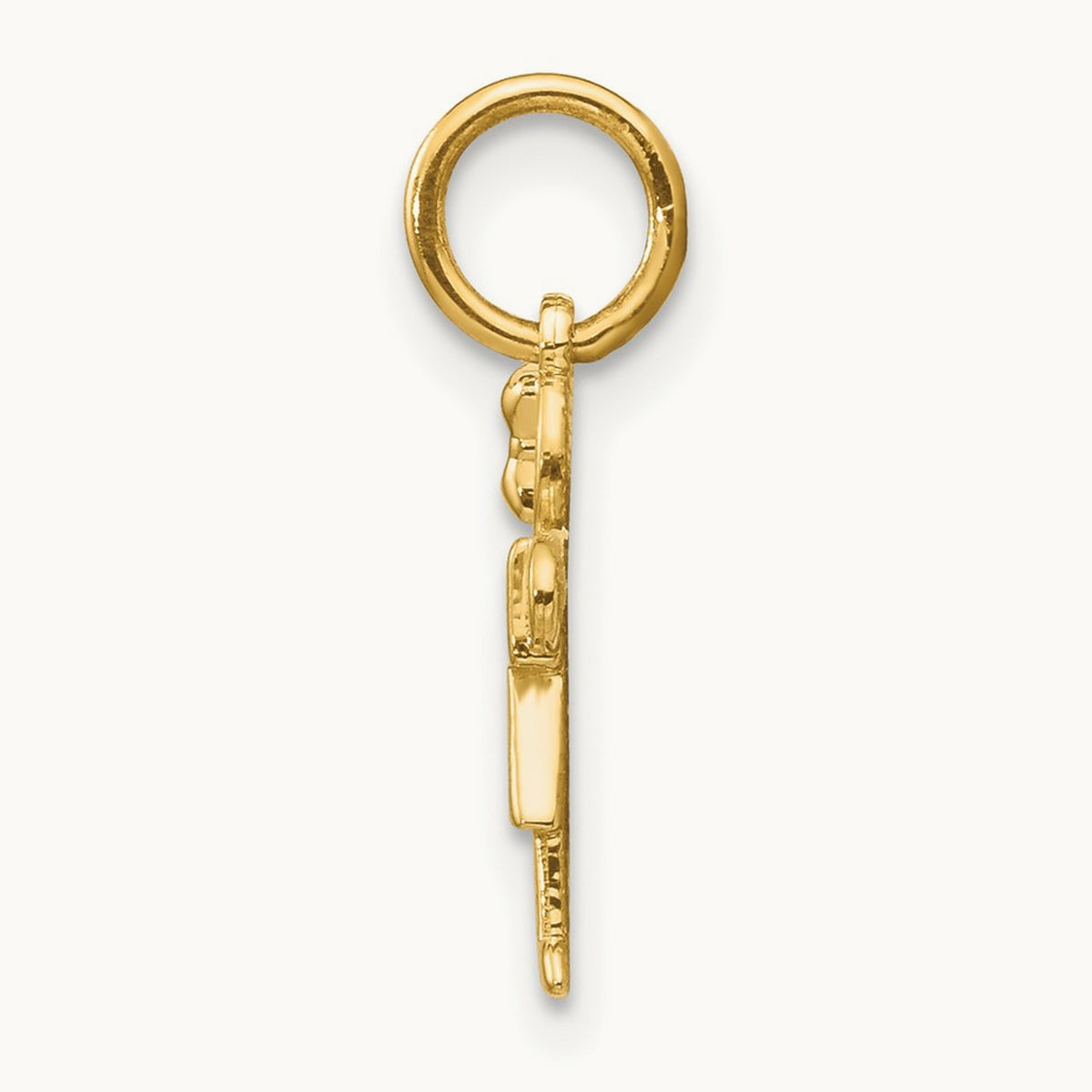 Mini Girl Hugs Charm — 14K Yellow Gold