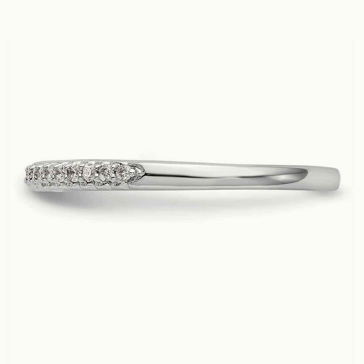 Diamond Wedding Band, 14K White Gold