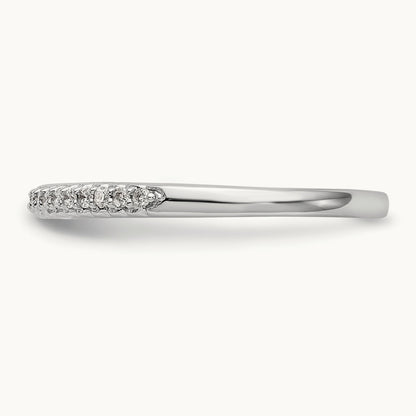 Diamond Wedding Band, 14K White Gold