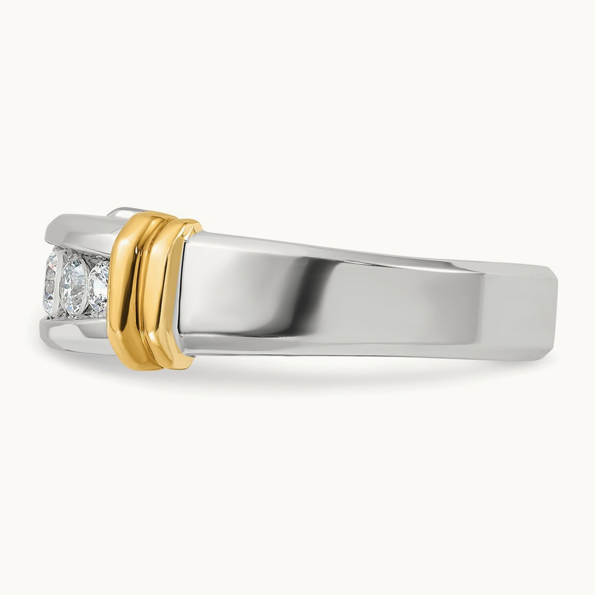 5 Stone Men's Ring, 0.50 ct tw Lab-Grown Diamond