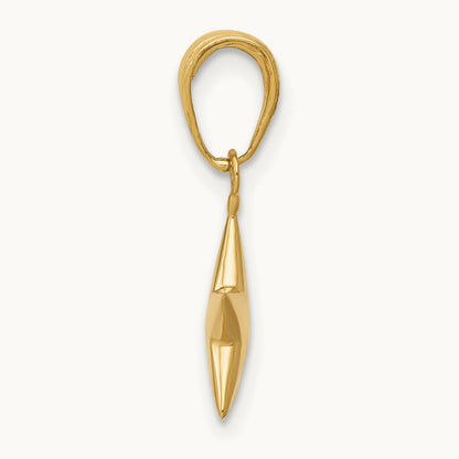 Small Polished 3-D Star Charm, 14K