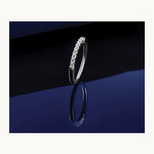 Shared-Prong 9 Stone Band — 1/5 ct, 7